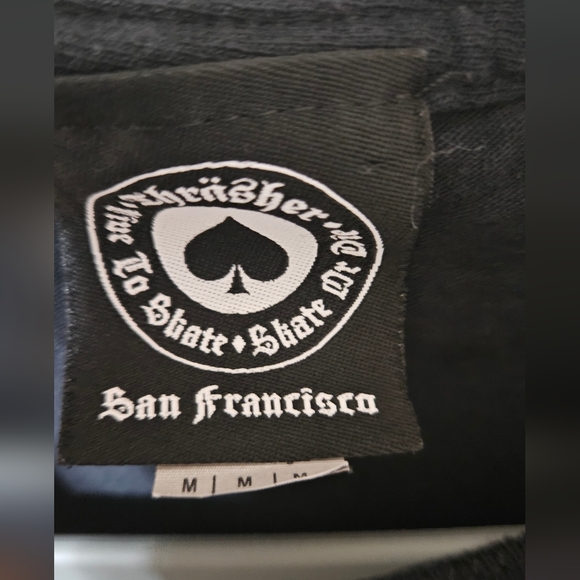 Thrasher Godzilla Charred Black T-Shirt - Picture 2 of 3